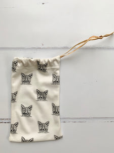 Cotbed fitted sheet , Sleepy Fox